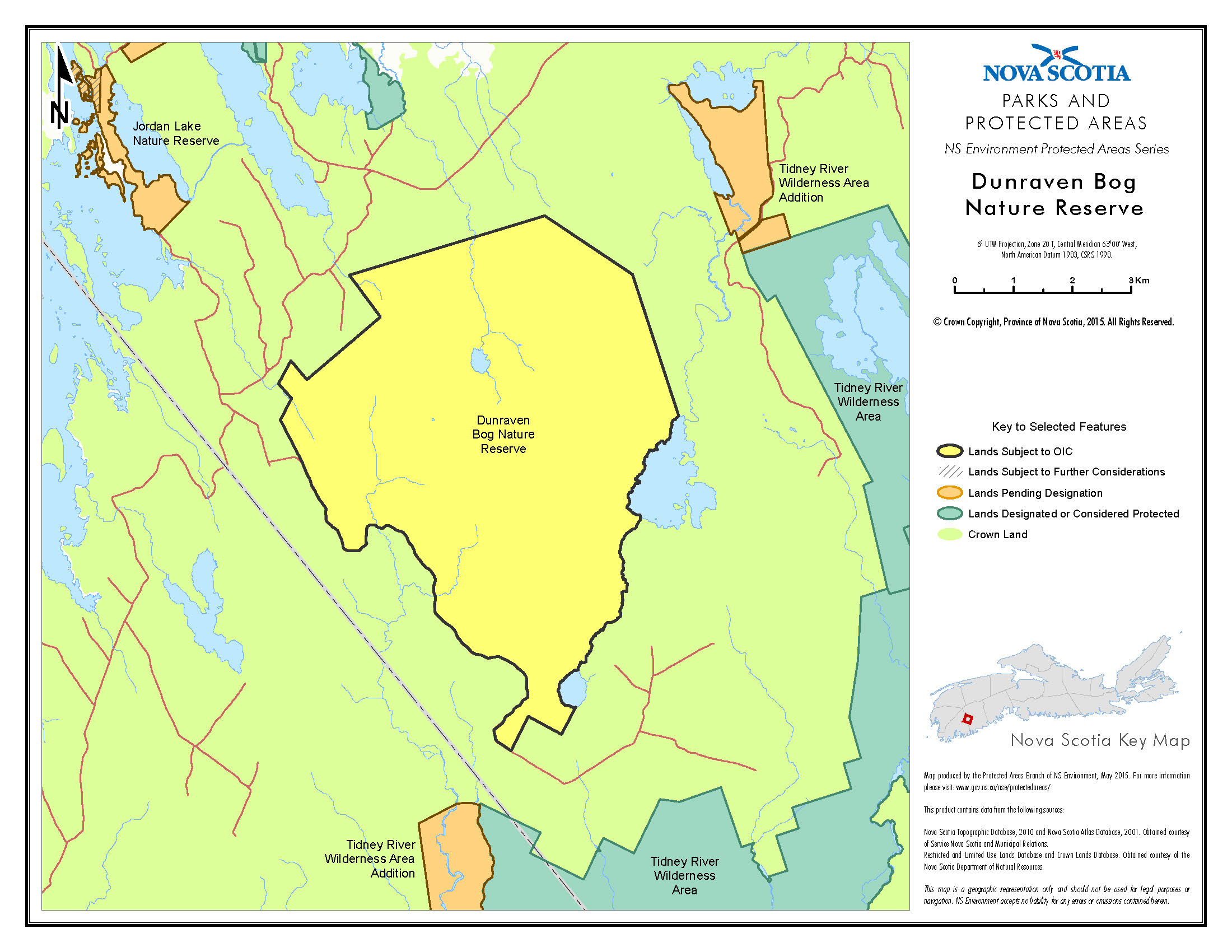 Approximate boundaries of Dunraven Bog Nature Reserve